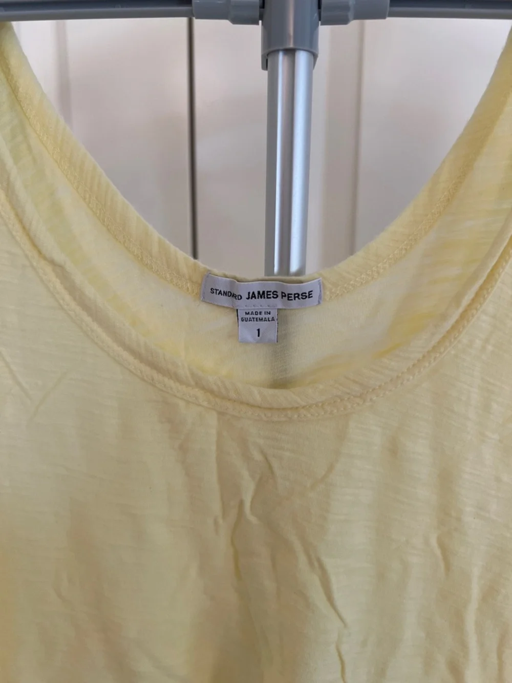 James Perse breathable Pale Yellow Scoop Neck Tank
Size 1 - Picture 2 of 4